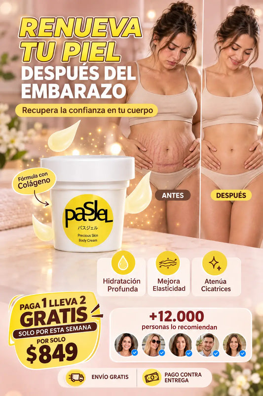 PasJel® Crema Renovadora para Estrías y Cicatrices